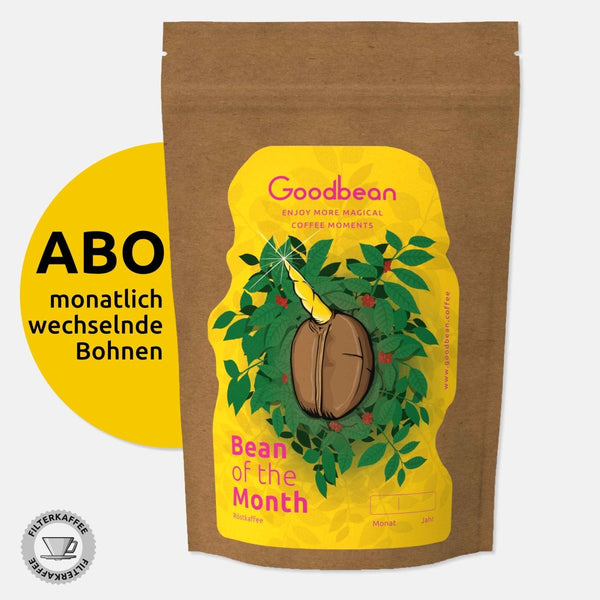 Bohne des Monats- ABO | Goodbean | Goodbean.coffee | Speciality Coffee | Filterkaffee | monatlich wechselnder Spitzenkaffee