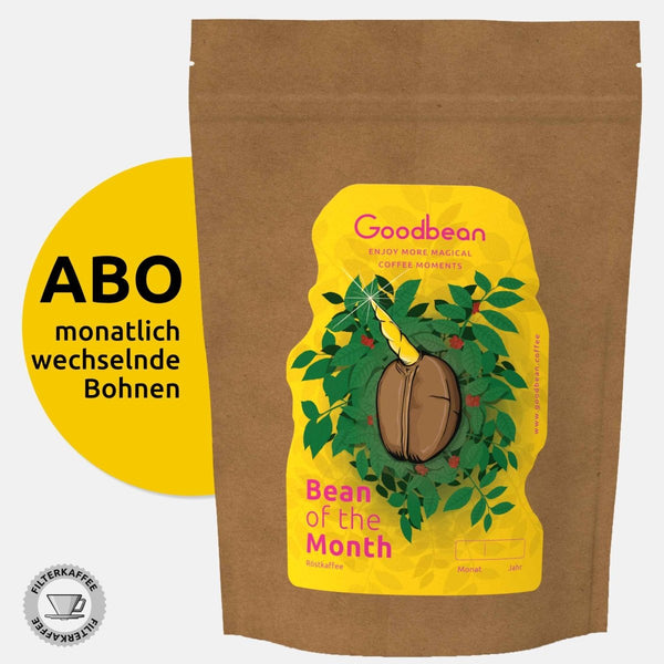Bohne des Monats- ABO | Goodbean | Goodbean.coffee | Speciality Coffee | Filterkaffee | monatlich wechselnder Spitzenkaffee
