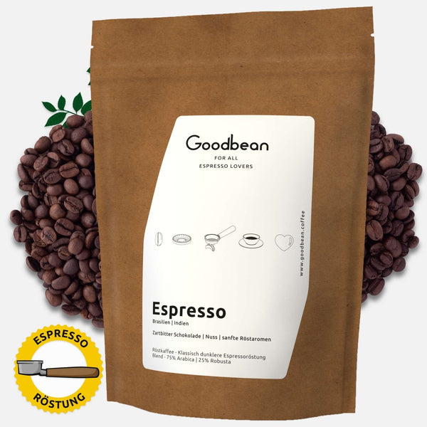 Goodbean.coffee's dunkelste Röstung. Quasi ein Hauch von Italien nur in Specialty Coffee Qualität. Dunkelste Goodbean Röstung