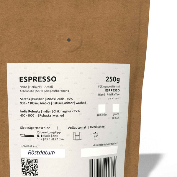 Goodbean.coffee's dunkelste Röstung. Quasi ein Hauch von Italien nur in Specialty Coffee Qualität. Dunkelste Goodbean Röstung