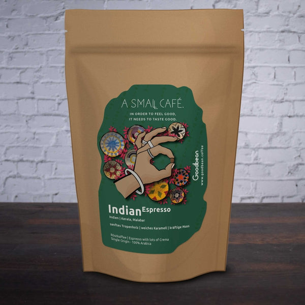 Indian Espresso - A small Cafe | Espresso - Goodbean
Speciality coffee - Espresso Bohnen - Malabar Monsooned