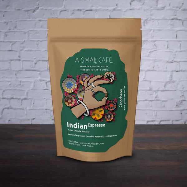 Indian Espresso - A small Cafe | Espresso - Goodbean
Speciality coffee - Espresso Bohnen - Malabar Monsooned