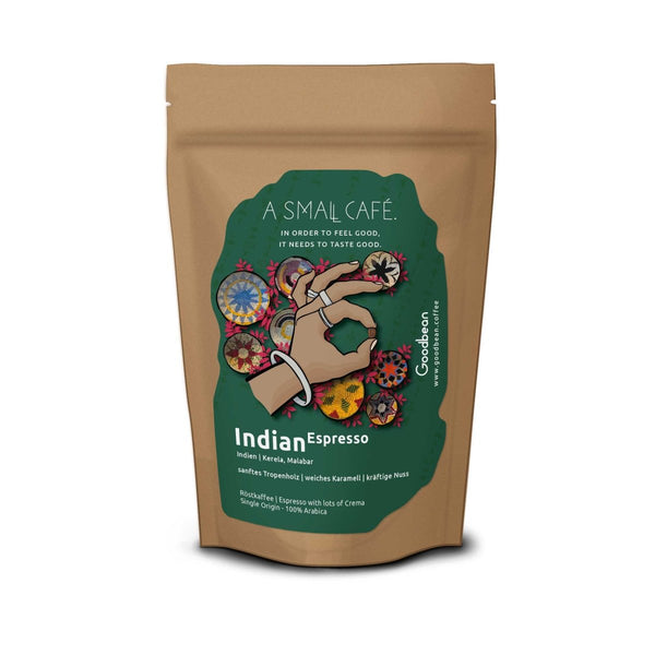 Indian Espresso - A small Cafe | Espresso - Goodbean
Speciality coffee - Espresso Bohnen - Malabar Monsooned