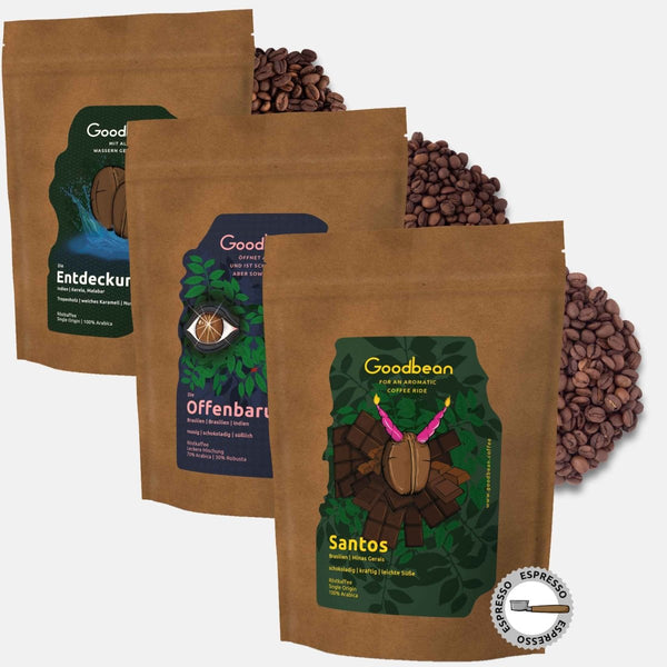 Probierset / Kaffeetasting - Klassische Bohnen | Espresso - Goodbean - Goodbean
