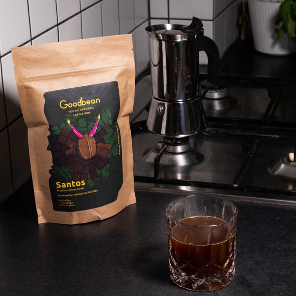 Santos | Kaffee, Espresso & Vollautomat | Omni Roast - Goodbean
Speciality Coffee - Kaffee Bohnen - Brasilien - klassisch