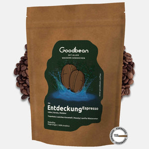 Die Entdeckung Espresso von GOODBEAN: Malabar Monsooned, einer der säureärmsten Kaffees der Welt – kräftig, mild & perfekt