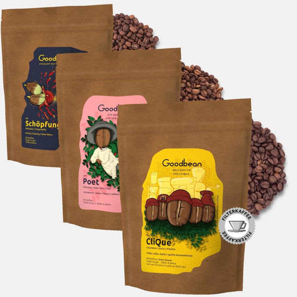 Probierset / Kaffeetasting - floral / fruchtig | Filterkaffee - Goodbean - Goodbean