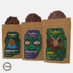 Probierset / Kaffeetasting - Klassische Bohnen | Espresso - Goodbean
Espresso Bohnen - Speciality Coffee